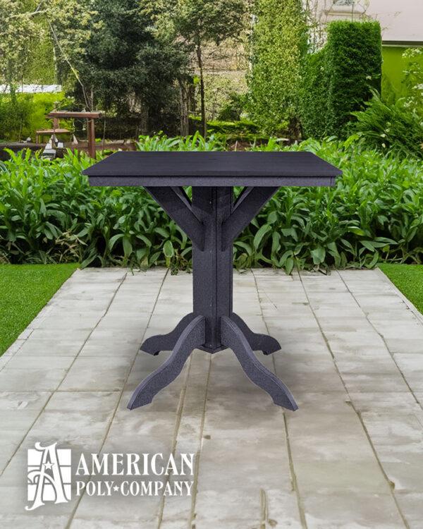 American Poly 42" Bar Height Table Black