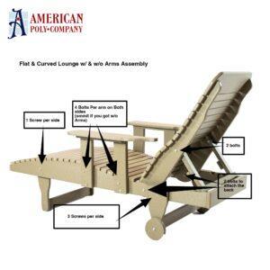 Chaise Lounge Flat Curved Assembly Instructions