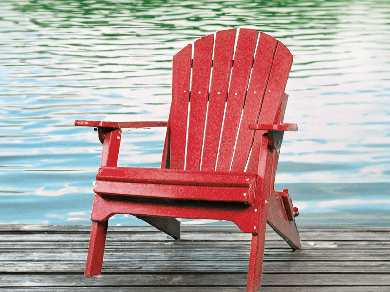 Homepage Slider - Adirondack Chair Bright Red