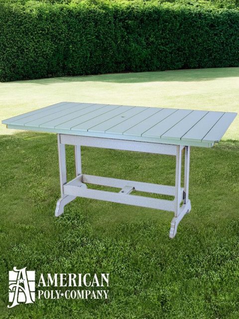American Poly 6' Counter Height Table Light Gray
